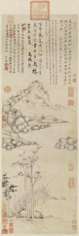 桐露清琴图
元倪瓒 台北故宫博物院
