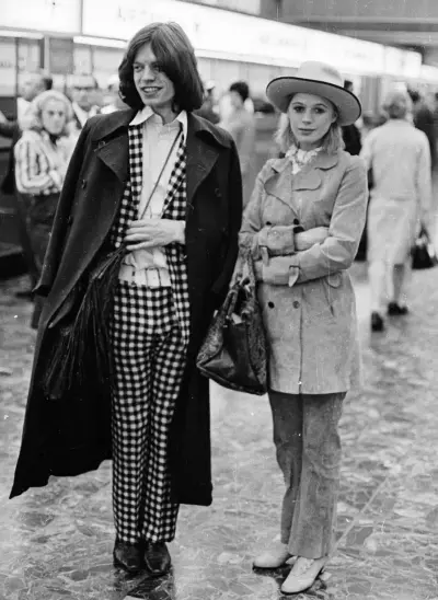 Marianne Faithfull and Mick Jagger