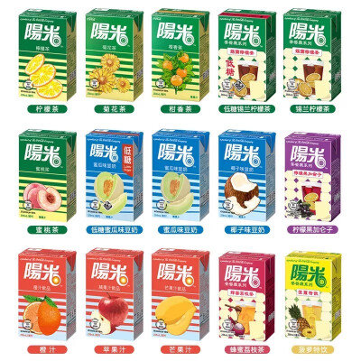 阳光 茶饮料/豆奶/果汁系列