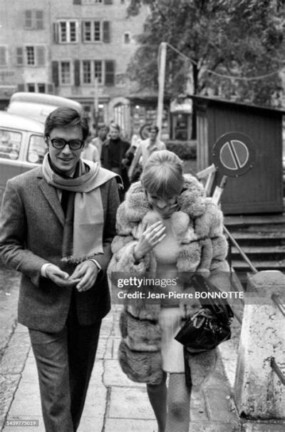 Marianne Faithfull and Alain Delon
