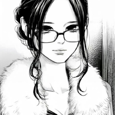 黑白漫头，女头
