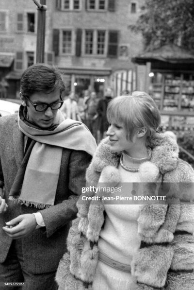 Marianne Faithfull and Alain Delon