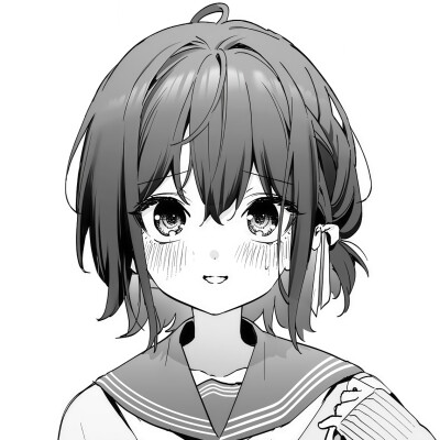 黑白漫头，女头