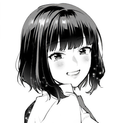 黑白漫头，女头