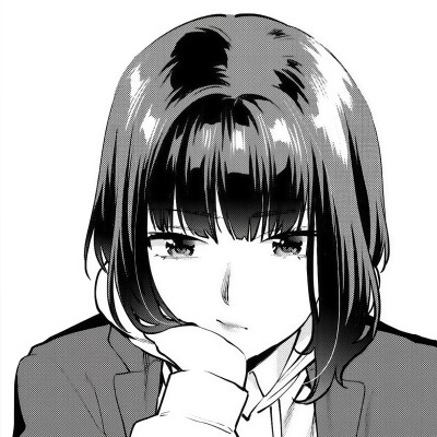 黑白漫头，女头