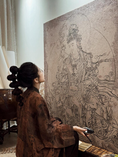 画画