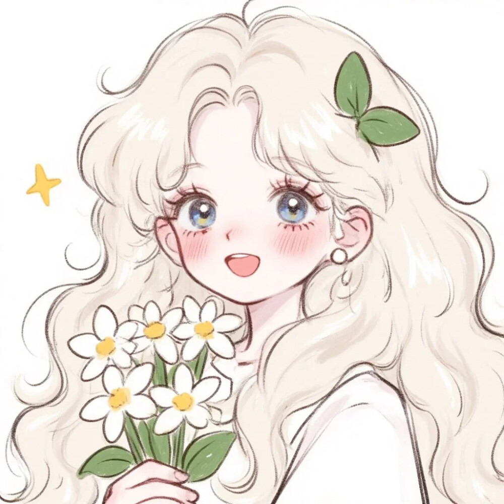 小清新头像，萌妹，花花❀