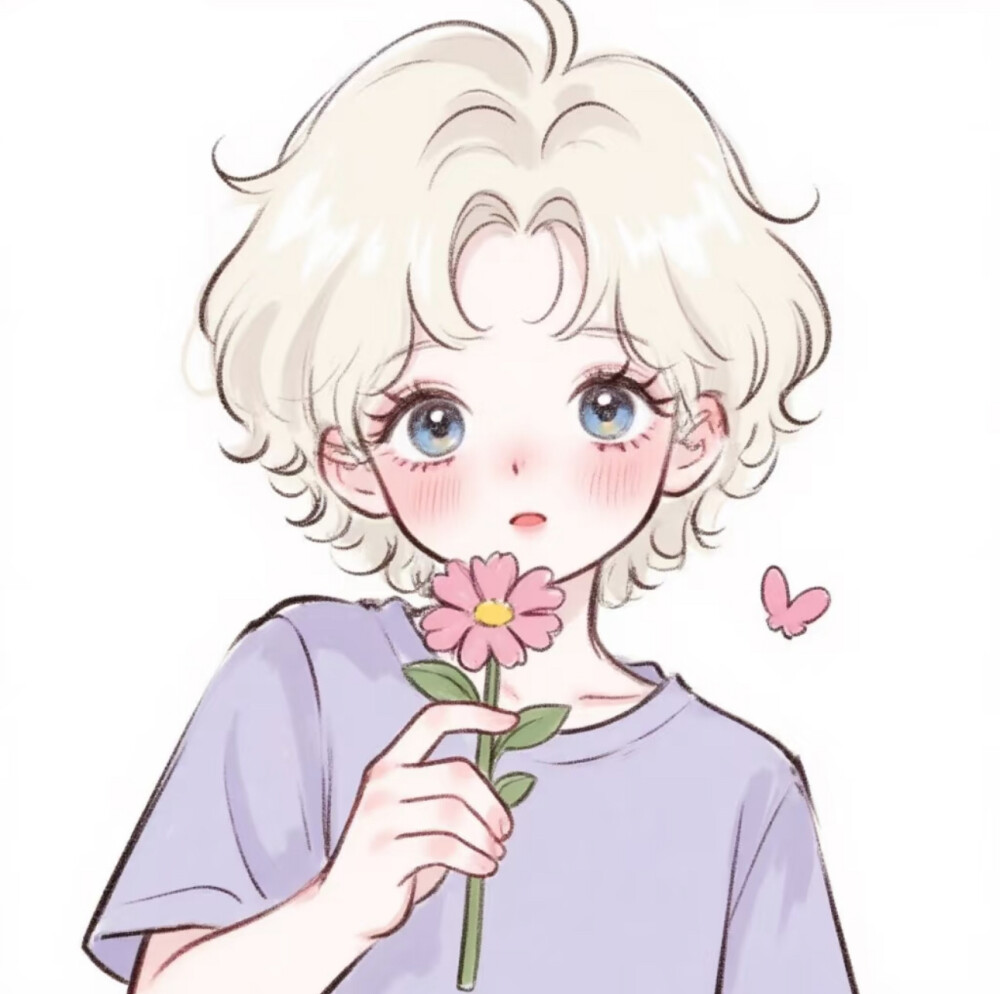 温柔紫❀可爱情头❀萌妹