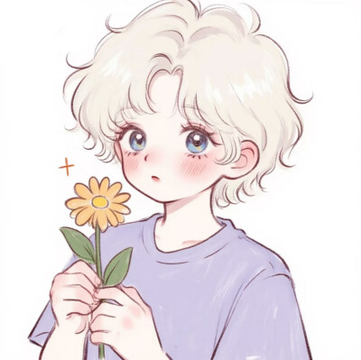 温柔紫❀可爱情头❀萌妹