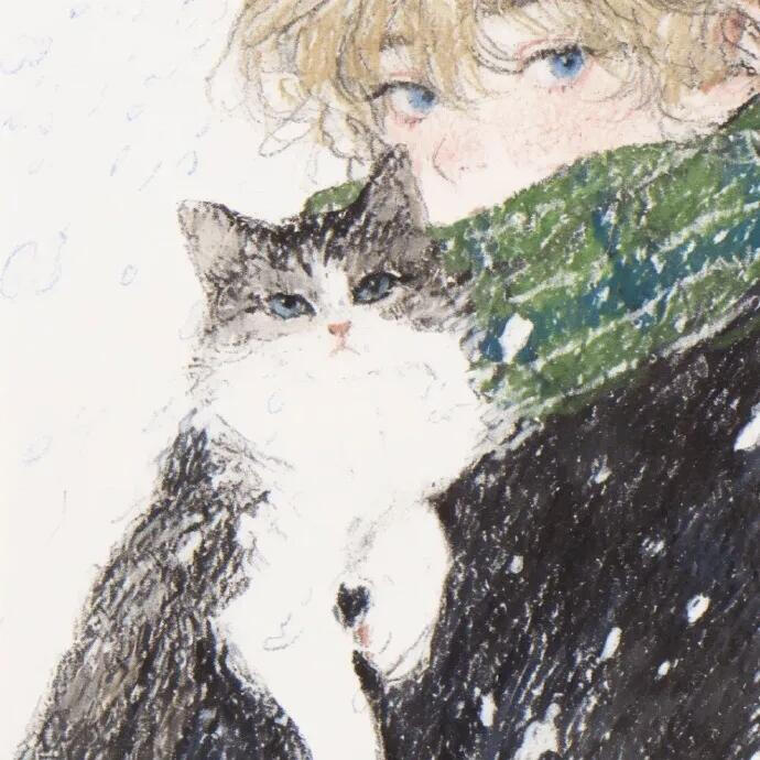 文艺情头，手绘风