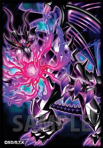 真红眼冥龙卡套。《游戏王决斗怪兽》。(侵权删)