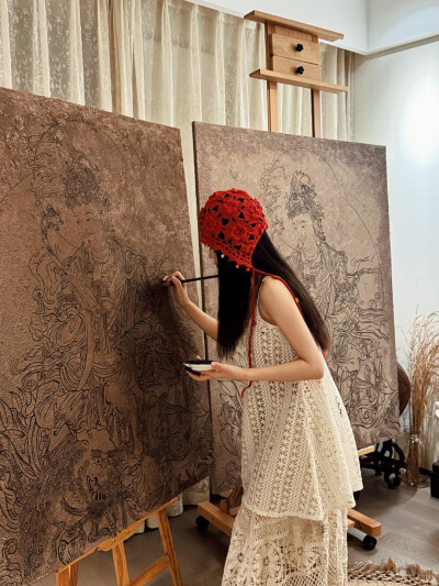 画画