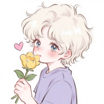 温柔紫❀可爱情头❀萌妹