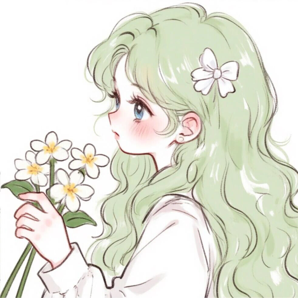 小清新头像，萌妹，花花❀