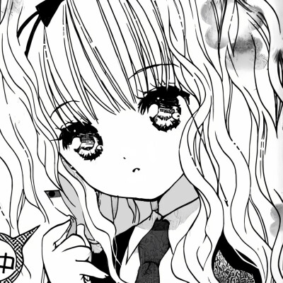 黑白漫画/女生头像