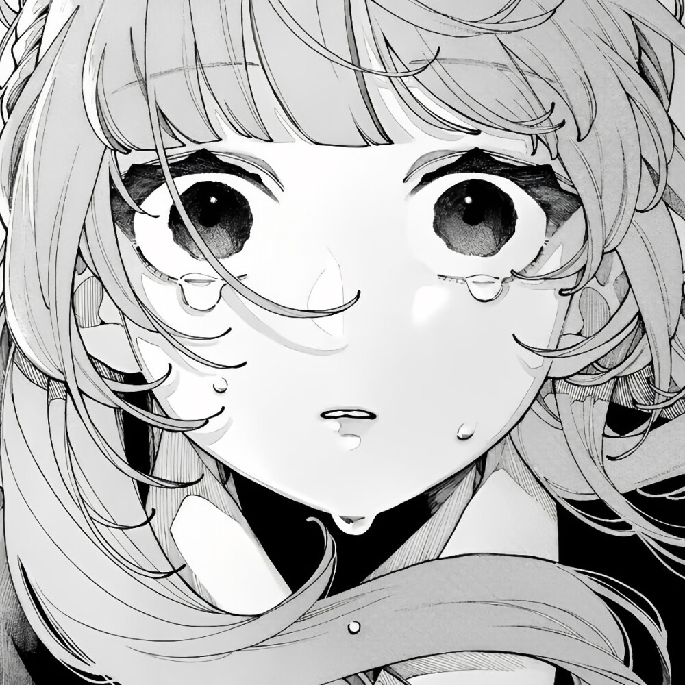 黑白漫画/女生头像