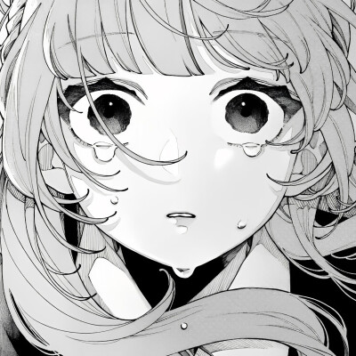 黑白漫画/女生头像
