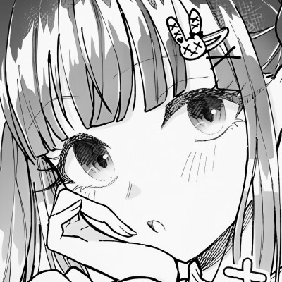 黑白漫画/女生头像