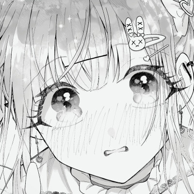 黑白漫画/女生头像
