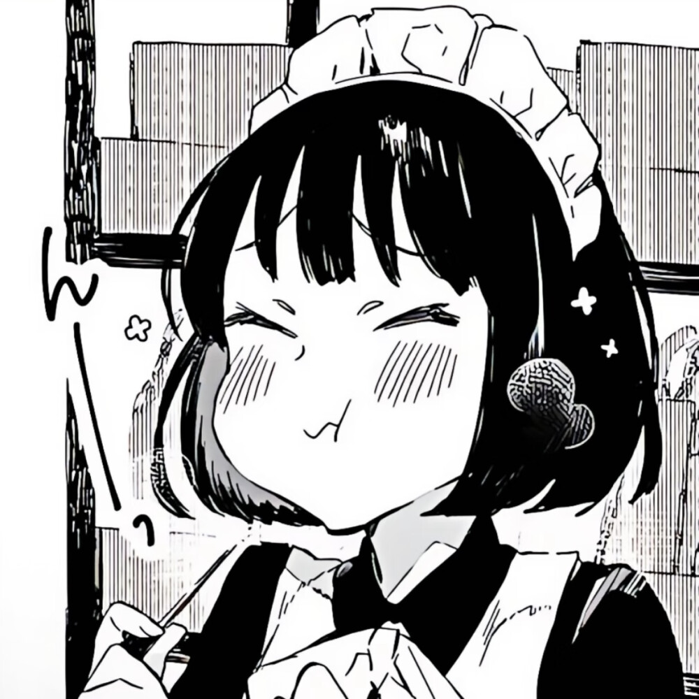 黑白漫画/女生头像