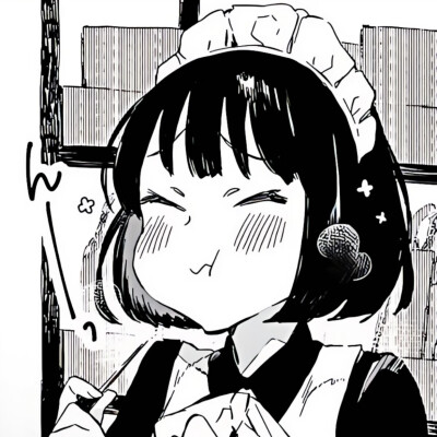黑白漫画/女生头像
