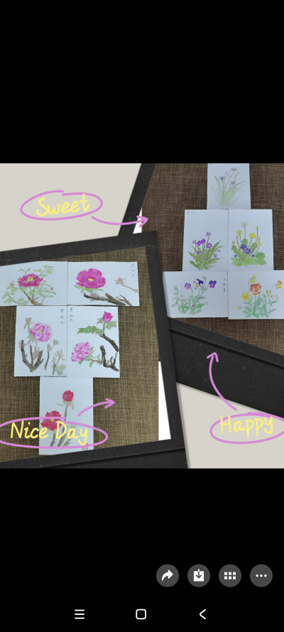 绘画 | 水彩 | 果花甘04
花影婆娑，暗香萦秀，琼浆凝露，翡点翠叠。
清透的水彩植物，有花卉和蔬果。
还是2018年，大三暑假。这样的水彩植物画了很多张。
铅笔游走在纸上，留下黑灰色的印记。
毛笔沾了颜料，再沾…