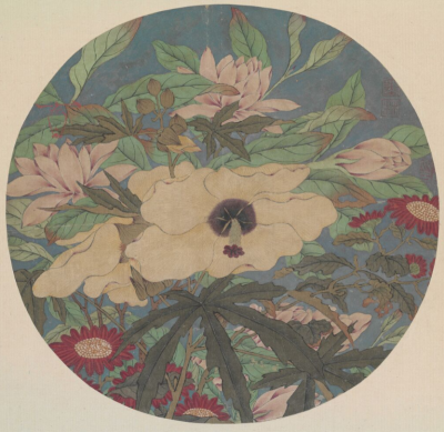 ▲《秋花图》明 佚名 故宫博物院