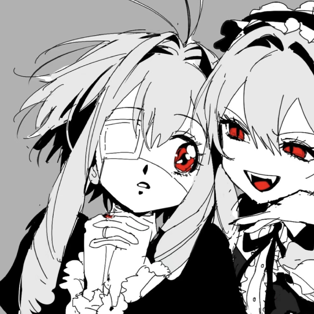 黑白漫画/女生头像