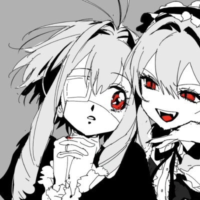 黑白漫画/女生头像
