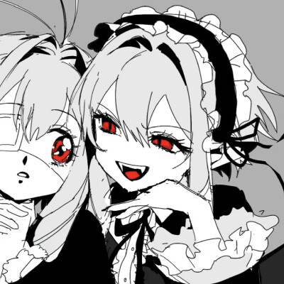 黑白漫画/女生头像