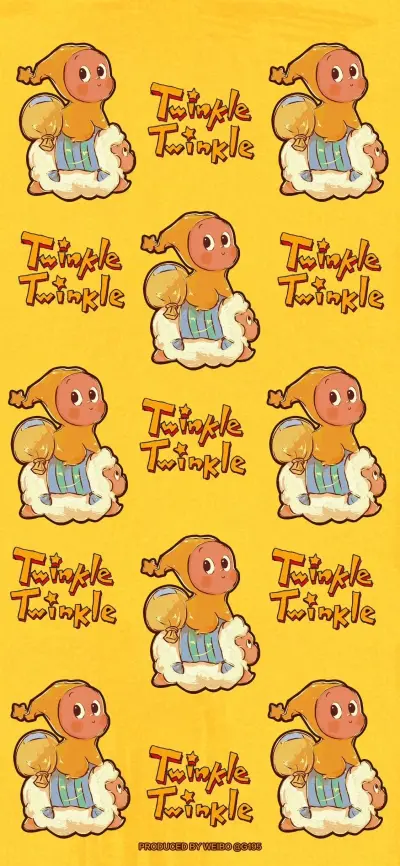 twinkletwinkle星星人壁纸，搬运来自G195潮流壁纸