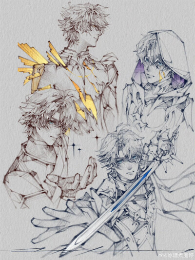 人物插画绘画线稿黑白手绘头像素描临摹细节几何素材风格个性
@冰糖煮庭婷