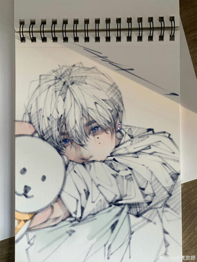 人物插画绘画线稿黑白手绘头像素描临摹细节几何素材风格个性
@冰糖煮庭婷