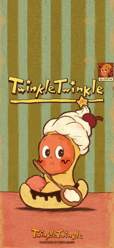 twinkletwinkle星星人壁纸，搬运来自G195潮流壁纸