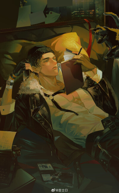 名侦探柯南人物插画绘画线稿黑白手绘头像素描临摹细节几何素材风格个性
@吉士口