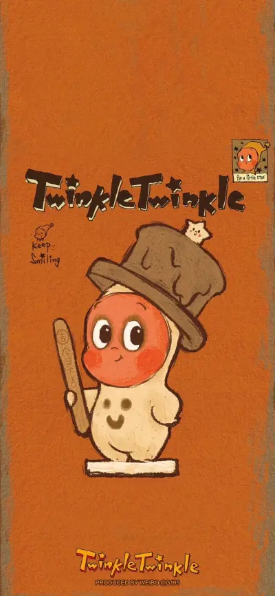 twinkletwinkle星星人壁纸，搬运来自G195潮流壁纸