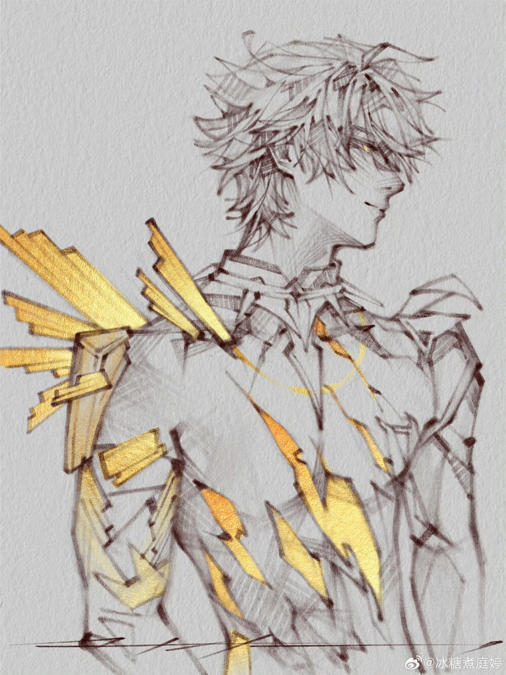 人物插画绘画线稿黑白手绘头像素描临摹细节几何素材风格个性
@冰糖煮庭婷