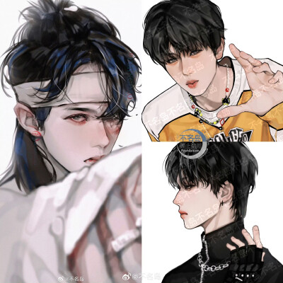 人物插画绘画线稿黑白手绘头像素描临摹细节几何素材风格个性
@不名岛