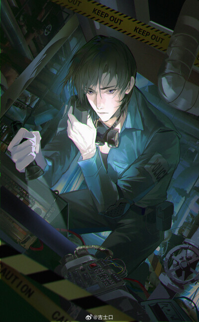 名侦探柯南人物插画绘画线稿黑白手绘头像素描临摹细节几何素材风格个性
@吉士口