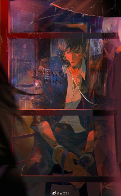 名侦探柯南人物插画绘画线稿黑白手绘头像素描临摹细节几何素材风格个性
@吉士口