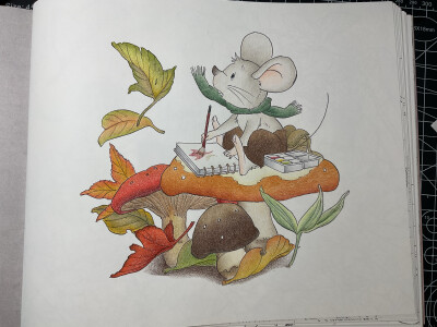 No.66 野鼠尤里的素描旅行
工具：得韵彩虹