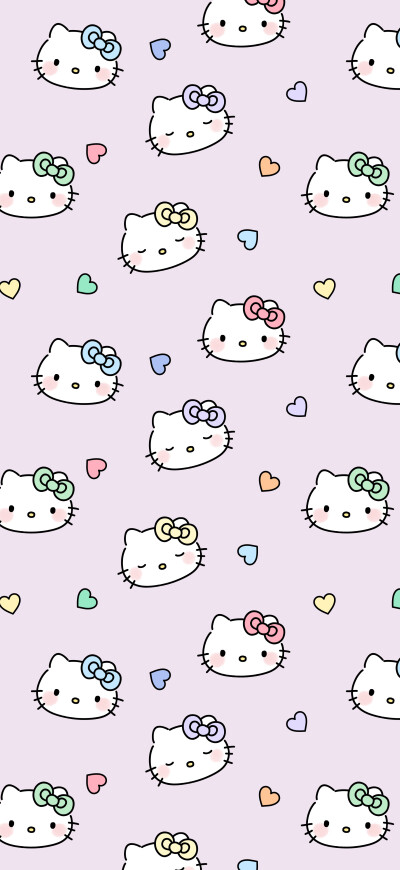 Hello Kitty可爱少女心平铺壁纸
画师：isyoo