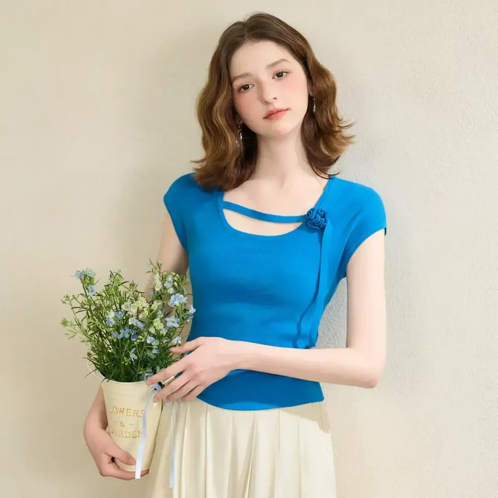 修身淑女短袖