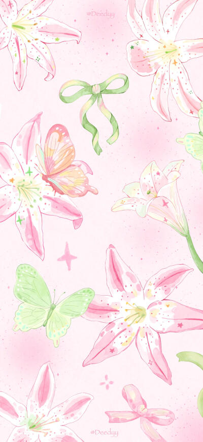 小清新 百合花花