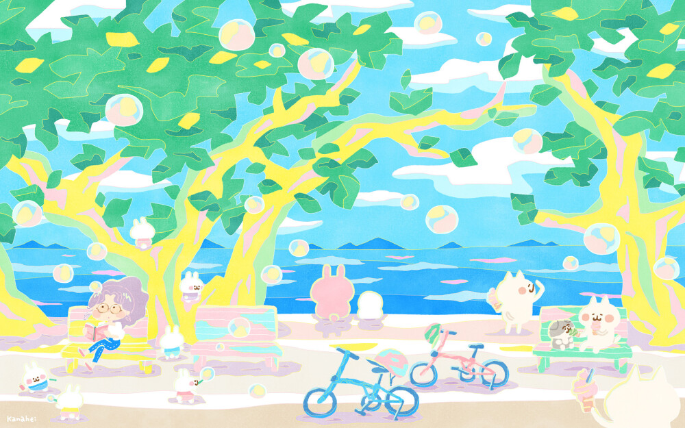 卡娜赫拉小动物，可爱治愈系壁纸