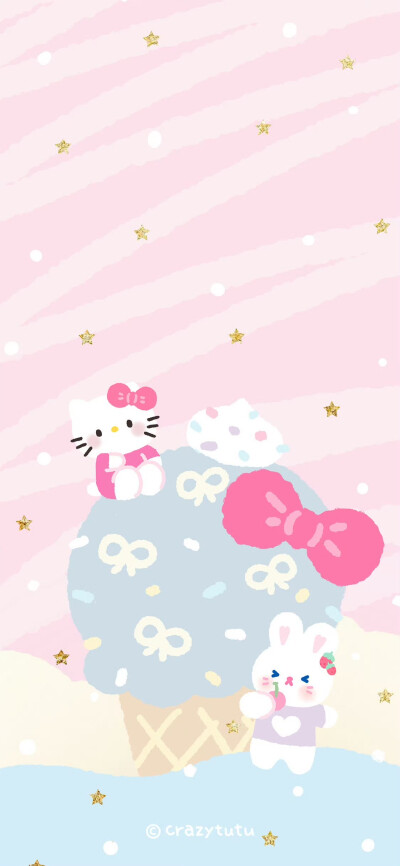 HelloKitty梦幻粉色手机套图壁纸
画师@_crazytutu 