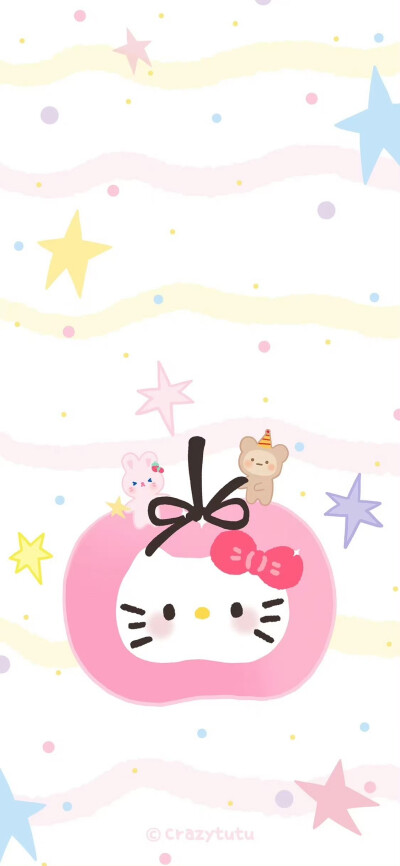 HelloKitty梦幻粉色手机套图壁纸
画师@_crazytutu 
