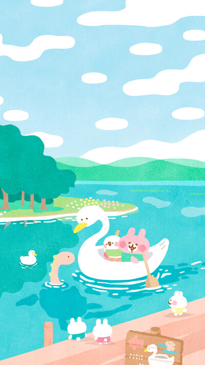 卡娜赫拉小动物，可爱治愈系壁纸
