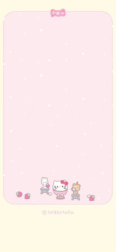 HelloKitty梦幻粉色手机套图壁纸
画师@_crazytutu 