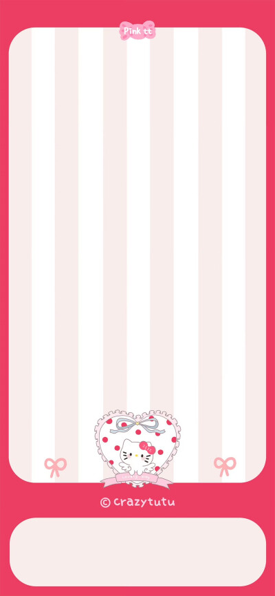 HelloKitty梦幻粉色手机套图壁纸
画师@_crazytutu 